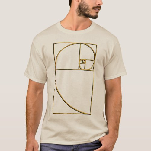 Golden Ratio Sacred Fibonacci Spiral T_Shirt