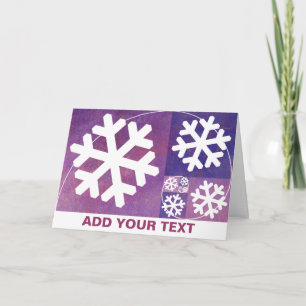 Golden Ratio Snowflake Holiday Card