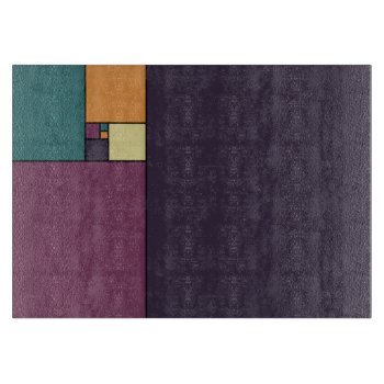 Golden Ratio Squares Cutting Board by ThinxShop at Zazzle