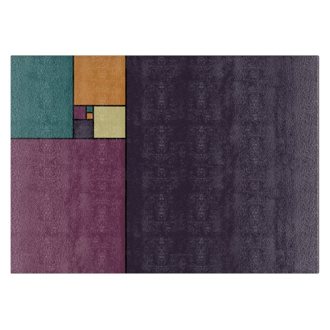 Golden Ratio Squares Cutting Board (Front)