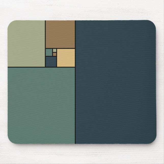 Golden Ratio Squares (Neutrals) Mouse Pad (Front)