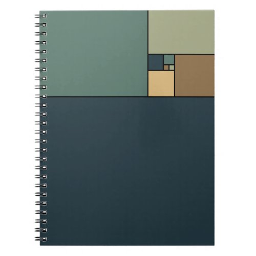 Golden Ratio Squares Neutrals Notebook