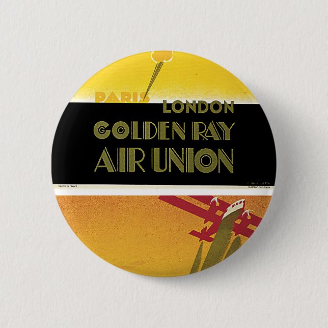 Golden Ray Air Union Button (Front)