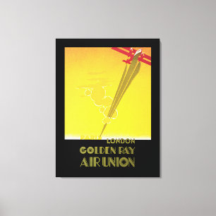 Golden Ray Air Union Canvas Print