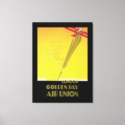 Golden Ray Air Union Canvas Print