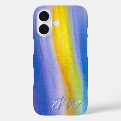 Golden Ray Modern Abstract Art iPhone 16 Case
