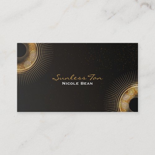 Golden Rays Chic Tanning Salon Business Card