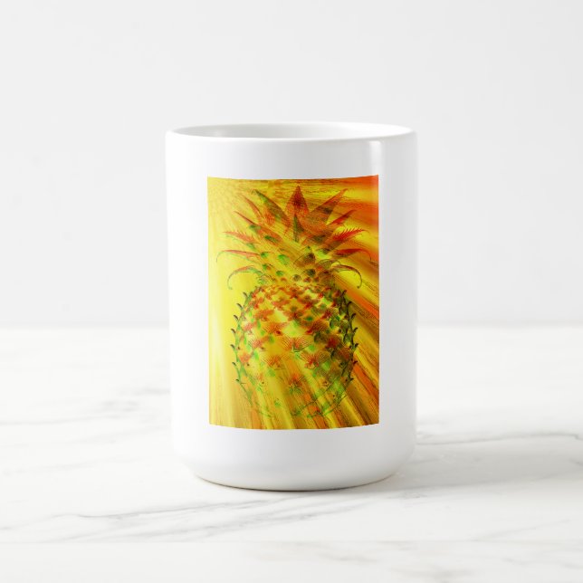 Golden Rays Passing Through A Large Pineapple  Coffee Mug (Center)