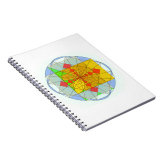 Golden rectangle shapes notebook