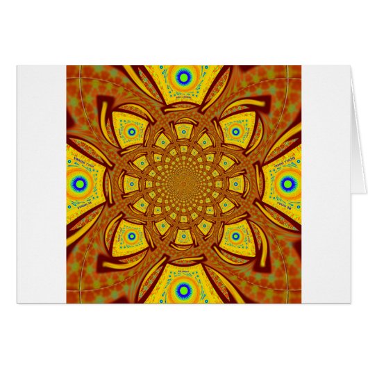 Golden Red African Asian traditional colors (Front Horizontal)