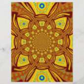 Golden Red African Mandala traditional colors Art (Front)