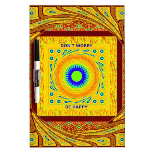 Golden Red African Traditional Color Dry_Erase Board