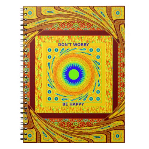 Golden Red African Traditional Color Notebook