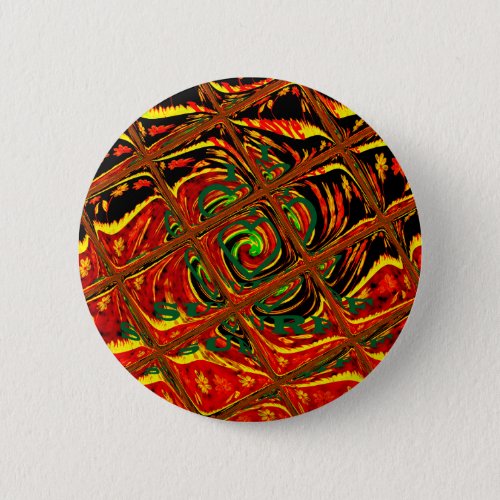 Golden red African Traditional Colorpng Pinback Button