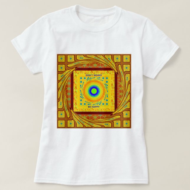 Golden Red African Traditional Color T-Shirt (Design Front)
