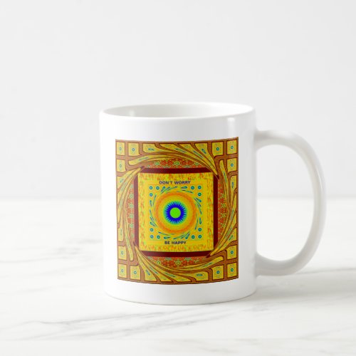 Golden Red African Traditional Color Vector Design Coffee Mug