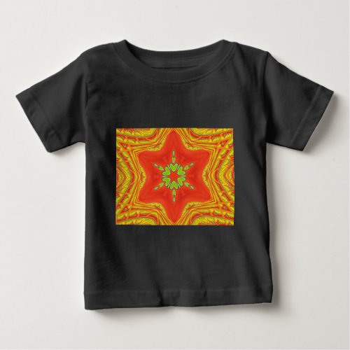 Golden red African Traditional colors Baby T_Shirt