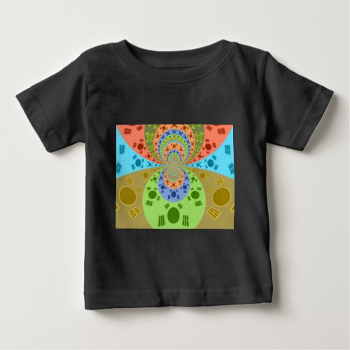 Golden Red African Traditional Colors Baby T_Shirt