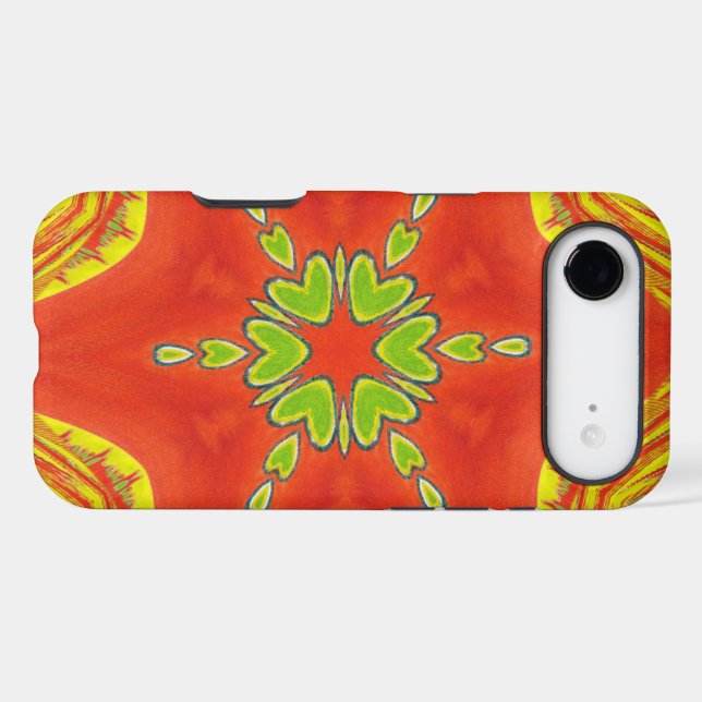 Golden red African Traditional colors Case-Mate iPhone Case (Back (Horizontal))