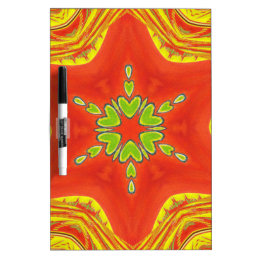 Golden red African Traditional colors Dry-Erase Board