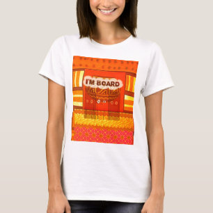 Golden Red African Traditional Colors Fun Am bored T-Shirt