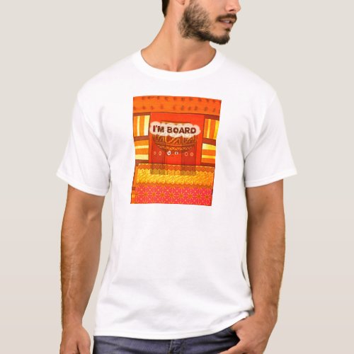 Golden Red African Traditional Colors Fun Am bored T_Shirt