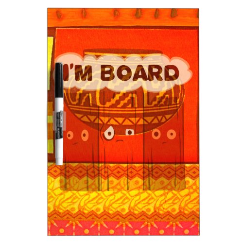Golden Red African Traditional Colors Funny Am bor Dry Erase Board