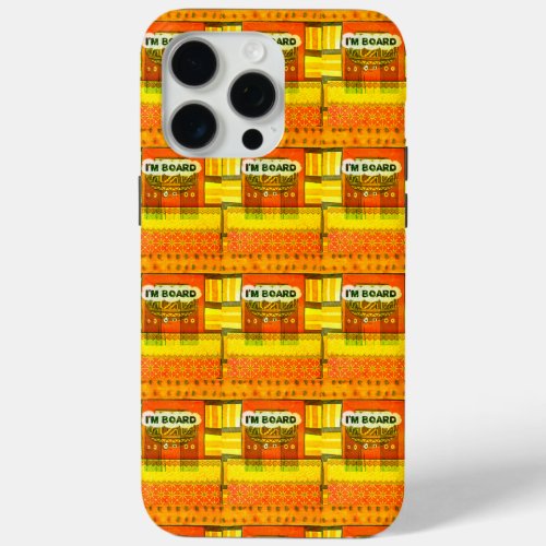 Golden Red African Traditional Colors Funny design iPhone 15 Pro Max Case