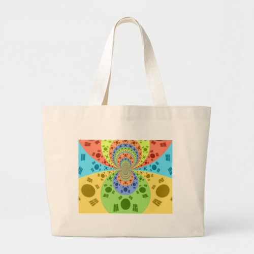 Golden Red African Traditional Colors Large Tote Bag