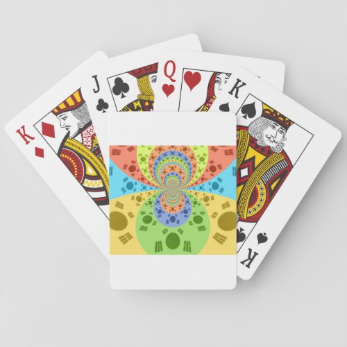 Golden Red African Traditional Colors Playing Cards