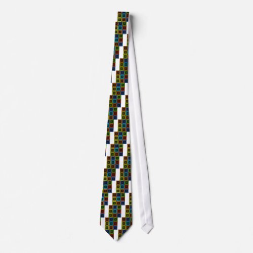 Golden Red blue Green Masai Traditional colors Neck Tie