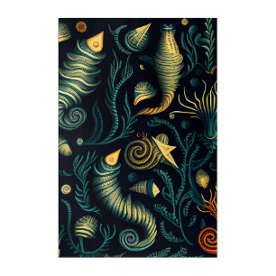 Golden Reefs Acrylic Print