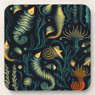 Golden Reefs Beverage Coaster