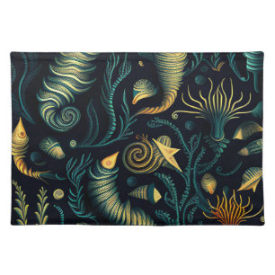 Golden Reefs Cloth Placemat