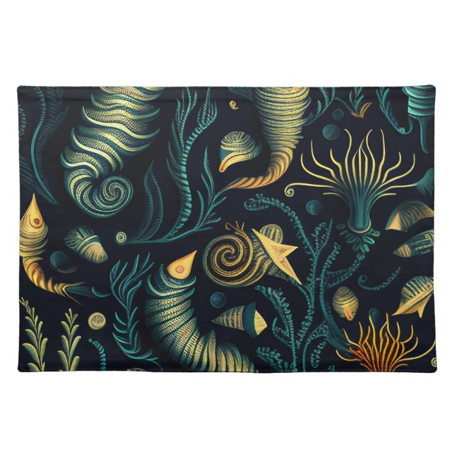 Golden Reefs Cloth Placemat (Front)