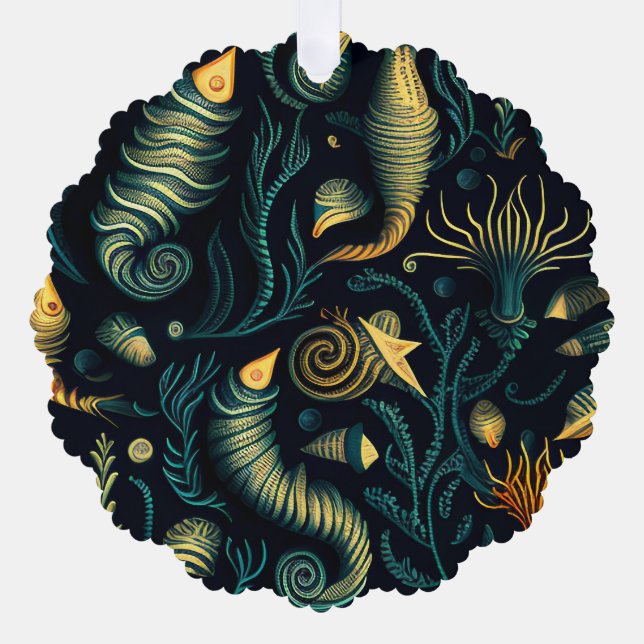 Golden Reefs Ornament Card (Front)