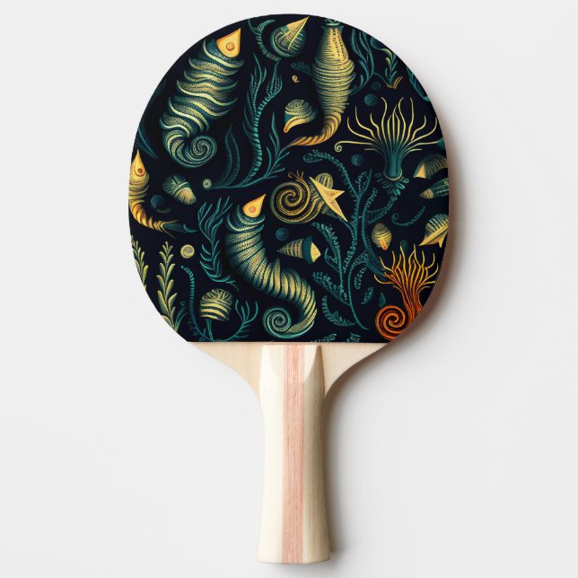 Golden Reefs Ping Pong Paddle (Front)