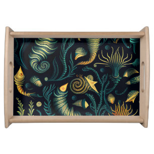 Golden Reefs Serving Tray