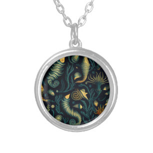 Golden Reefs Silver Plated Necklace