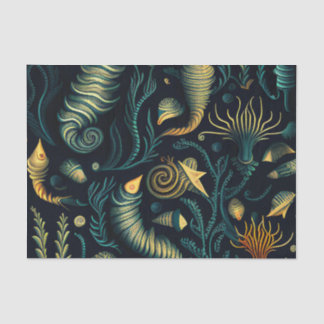 Golden Reefs Tissue Paper