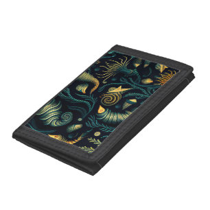 Golden Reefs Tri-fold Wallet