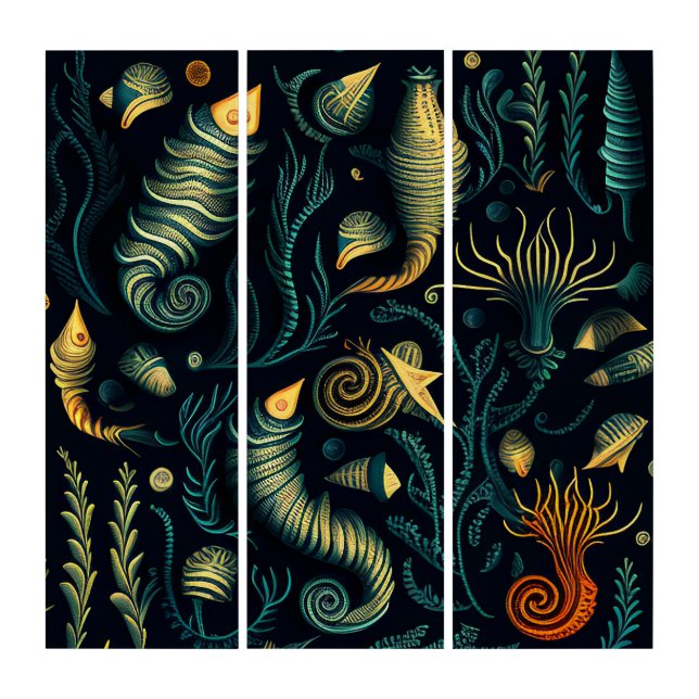 Golden Reefs Triptych (Front)