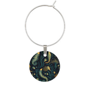 Golden Reefs Wine Charm
