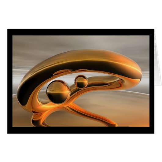 Golden Reflection Card (Front Horizontal)