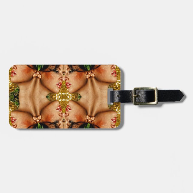 Golden Reflection Luggage Tag (Front Horizontal)
