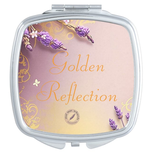 Golden Reflection Schmidt Stationery Compact Mirror (Front)