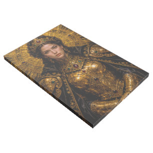 Golden Regalia Baroque Portrait Of Isadora Moretti Gallery Wrap