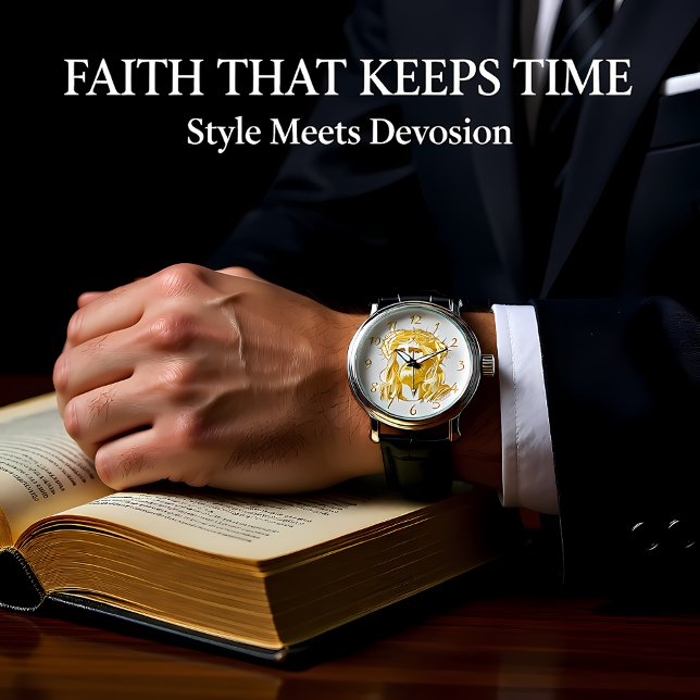 Golden Representation of Jesus Christ With Crown Watch (Creator Uploaded)