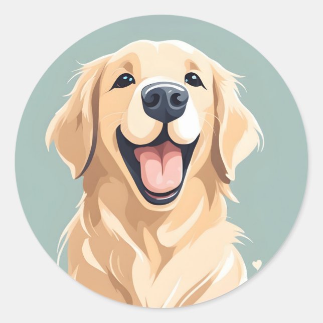 Golden Reteiever Sticker (Front)