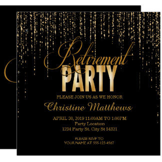 golden invitations